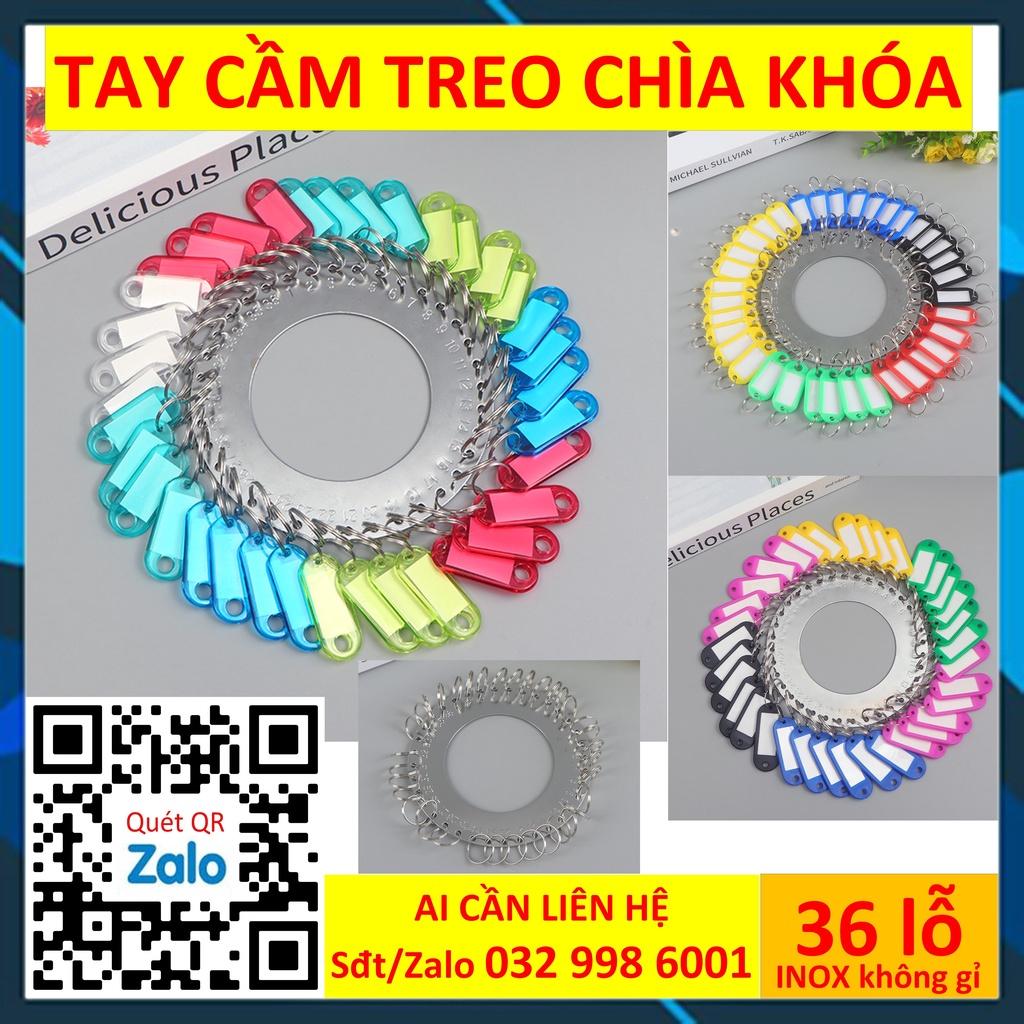 Tay cầm thẻ chìa khóa 18 lỗ Móc khóa Key tag Combo 50 Móc chìa khóa tag name Thẻ đánh dấu vali hành lý valy magic