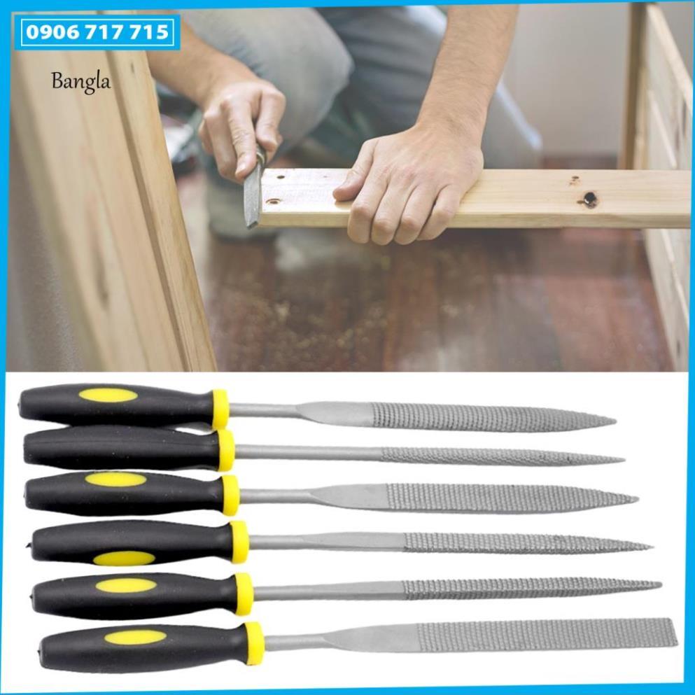 Bộ 6 Cây Dũa Gỗ Đa Năng Chuyên Nghiệp 3mm - 4mm - 5mm