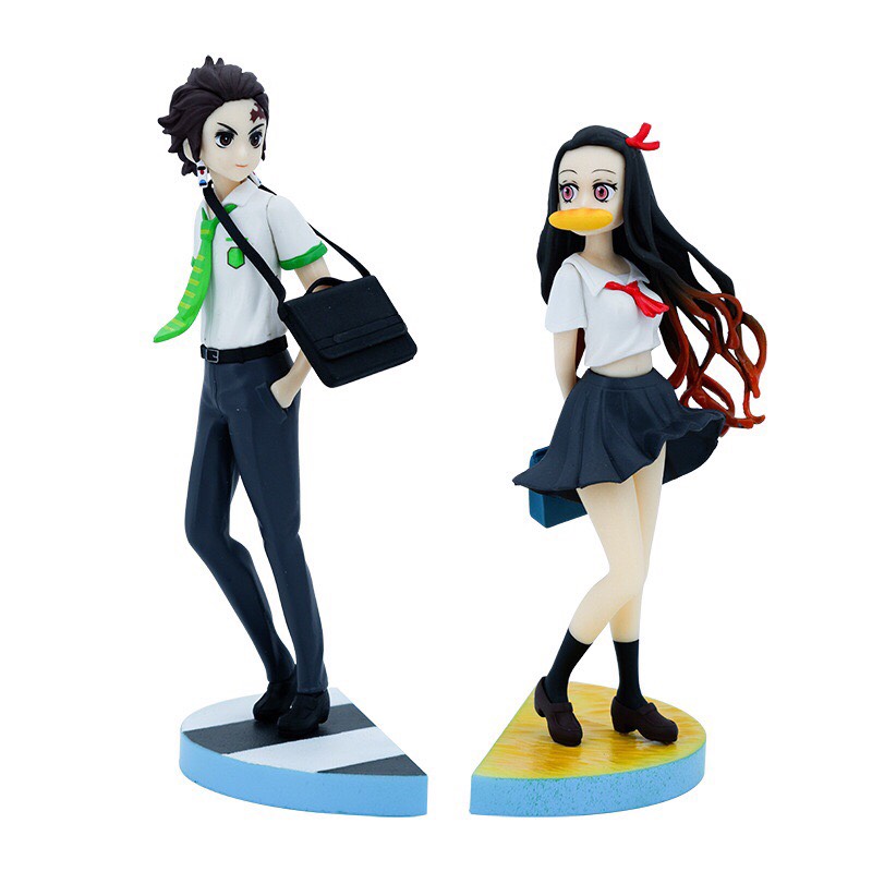 Bộ mô hình Tanjirou và Nezuko 23cm
