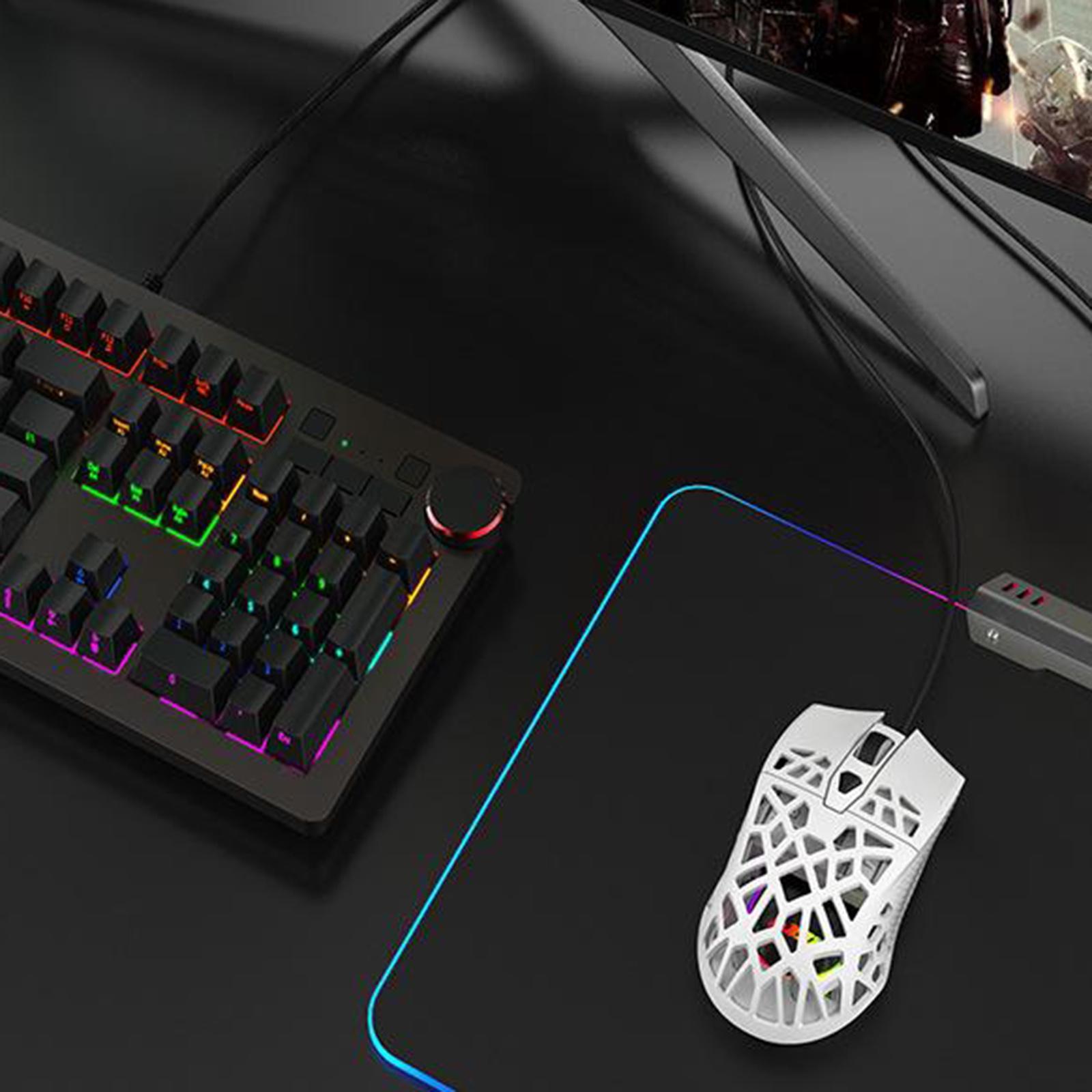 Ultralight RGB Gaming Mouse Wired Honeycomb Design for Computer