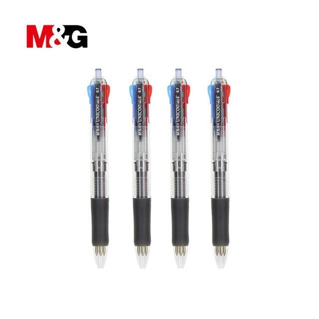 Bút bi 4 màu cao cấp M&G ABP80371/8030. Đỏ - Đen - Xanh dương - Xanh lá