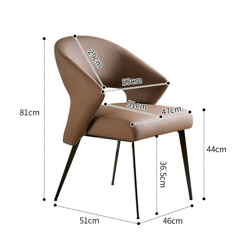 Ghế nhà hàng phòng ăn căn hộ cao cấp bọc nệm CN23002-P Nội thất Capta