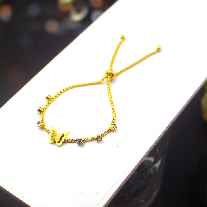 Lắc tay nữ Titan con bướm, thiết kế dây rút linh hoạt