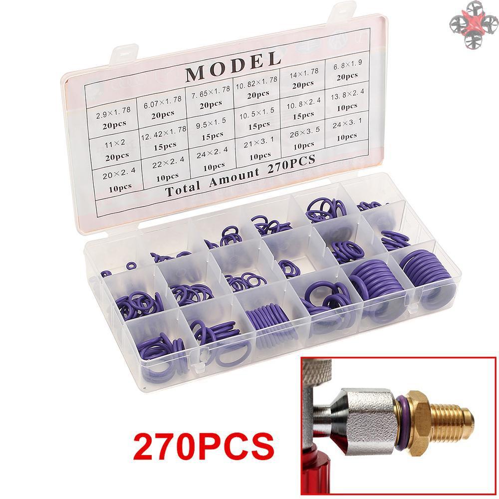 Hộp 270 Vòng Đệm Cao Su R134A Cho Máy Điều Hòa Xe Hơi