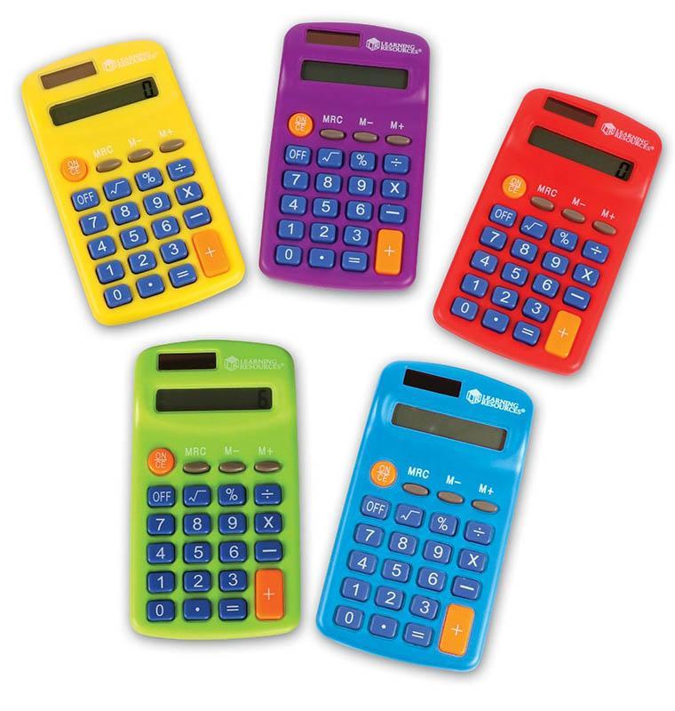 Learning Resources Máy tính cầu vồng - Rainbow Calculators