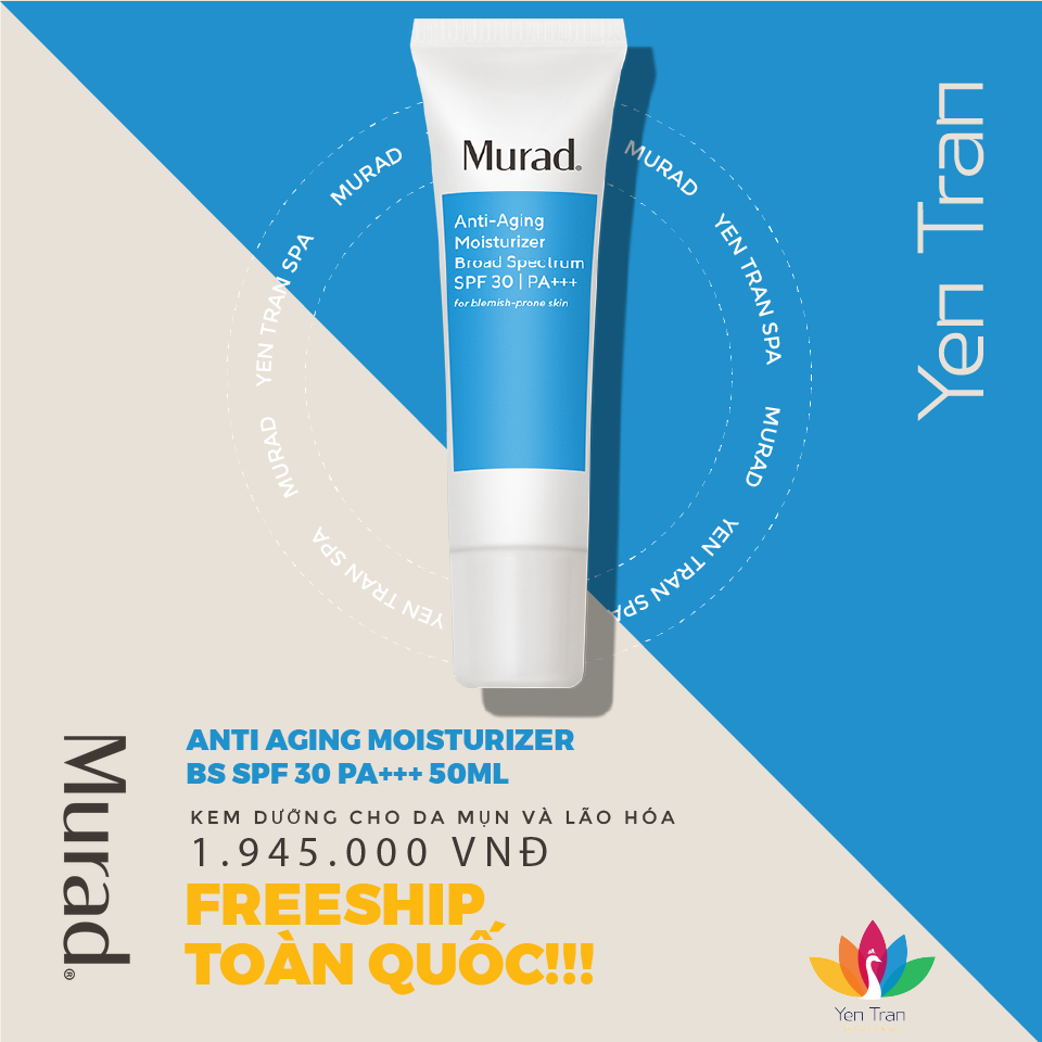 [CHÍNH HÃNG MURAD] Kem dưỡng chống nắng cho da mụn, lão hóa Murad - Anti Aging Moisturizer BS SPF 30 PA+++ 50ml