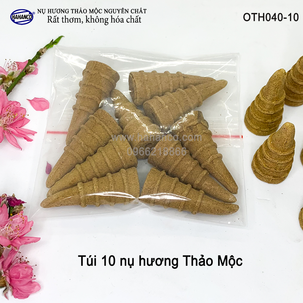 Nhang nụ trầm Thảo Mộc siêu sạch hương thơm cổ truyền (OTH040) Xông trầm phong thủy, giúp thư giãn tĩnh tâm, an yên - Xua đuổi tà khí tai ương