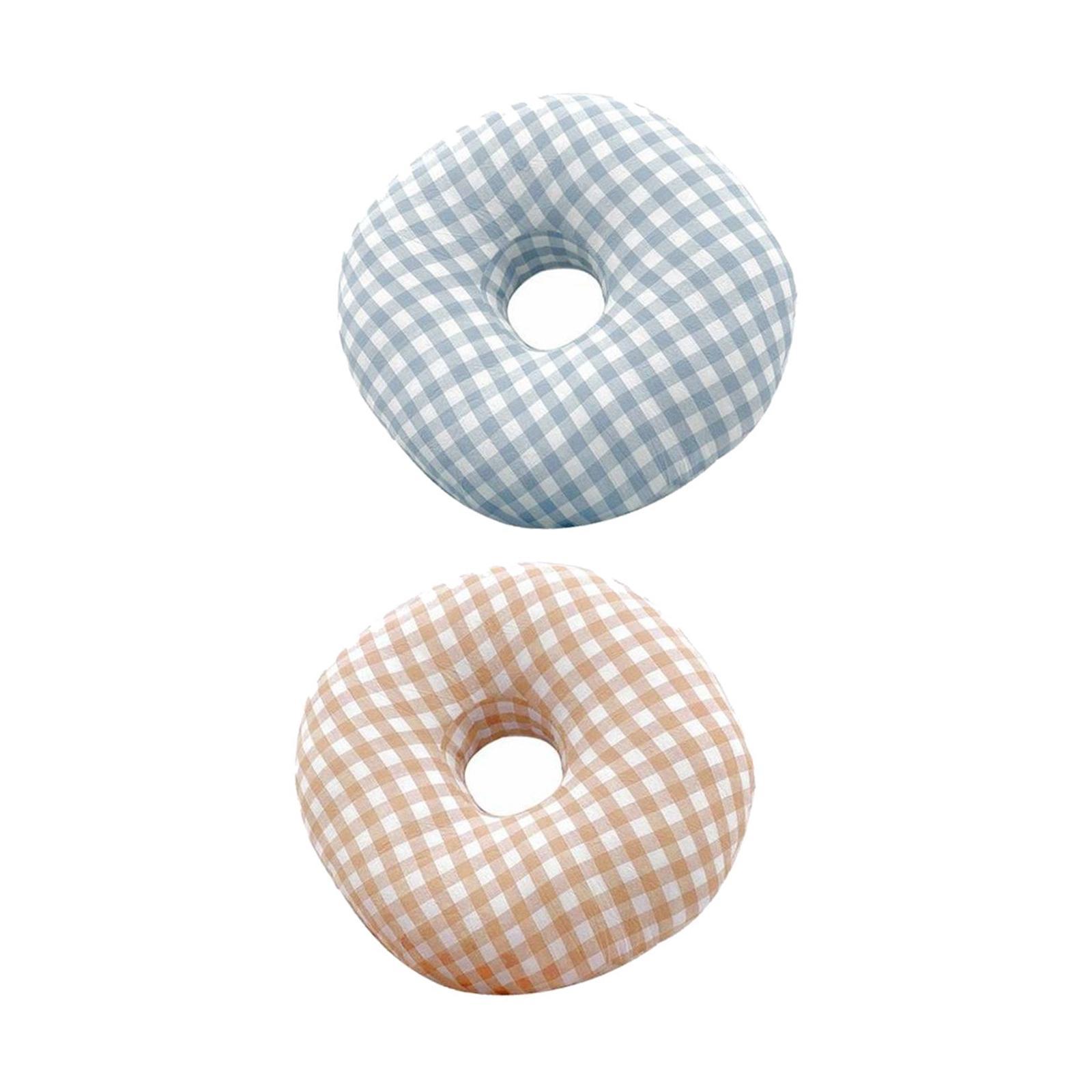 O Shape Ear Piercing Pillow with A Hole Soft for Side Sleepers Relaxation 2x