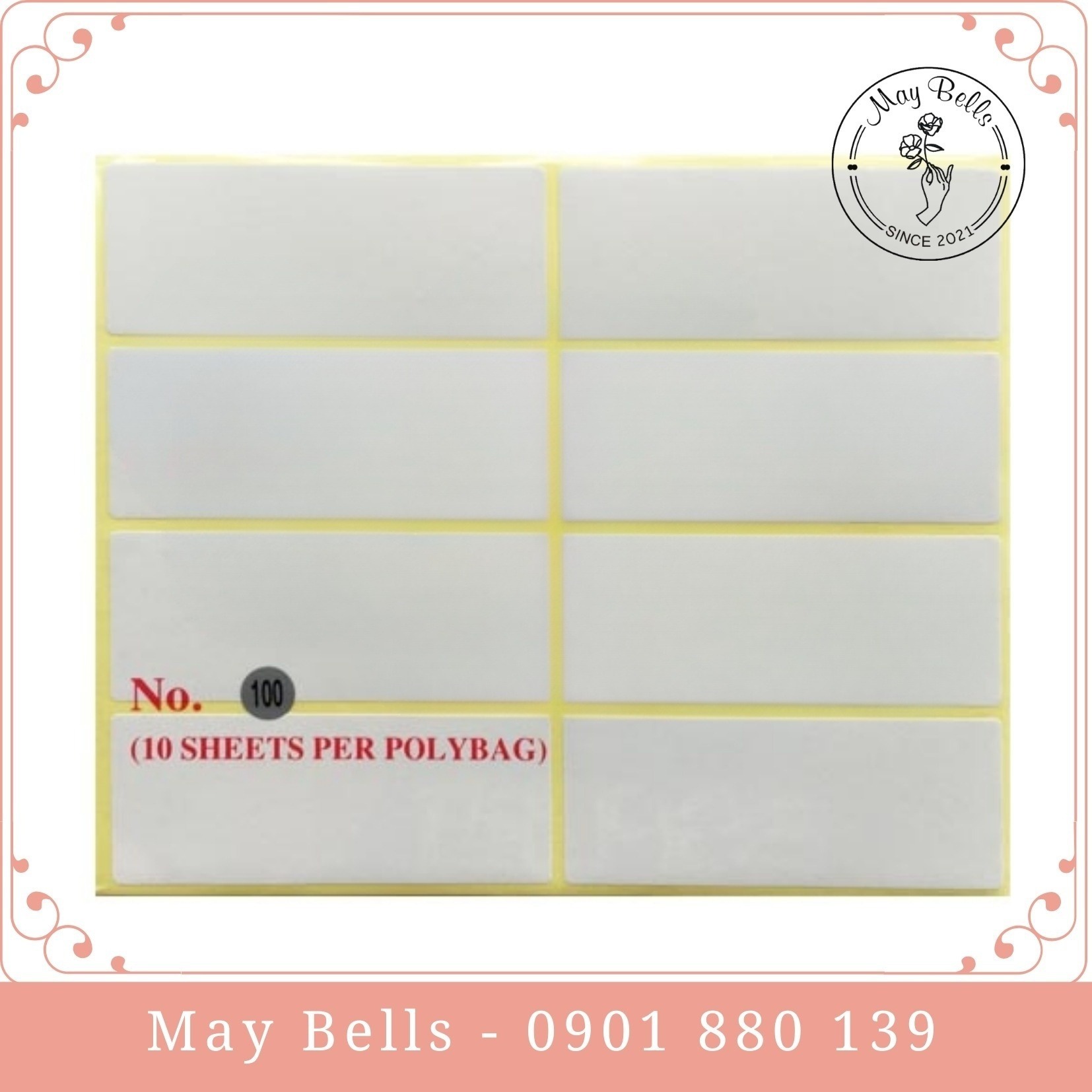 Xấp Nhãn Dán, Ghi Chú, Ghi Tên Decal Mã 99-108