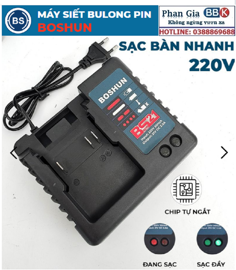 Máy Siết Bulong BOSHUN 21V Dùng Pin 10 CELL - 3 Chức Năng, Máy Bắn Bulong 100% Lõi Đồng Không Chổi Than - Bảo Hành 12 Tháng