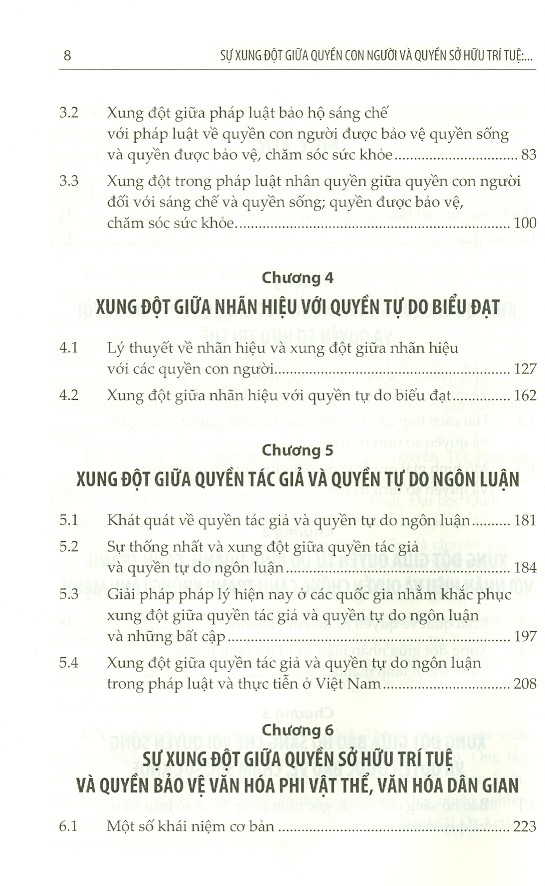 Sự Xung Đột Giữa Quyền Con Người Và Quyền Sở Hữu Trí Tuệ - Tiếp Cận Từ Triết Lý Pháp Luật Và Thực Tiễn Pháp Lý (Sách chuyên khảo)