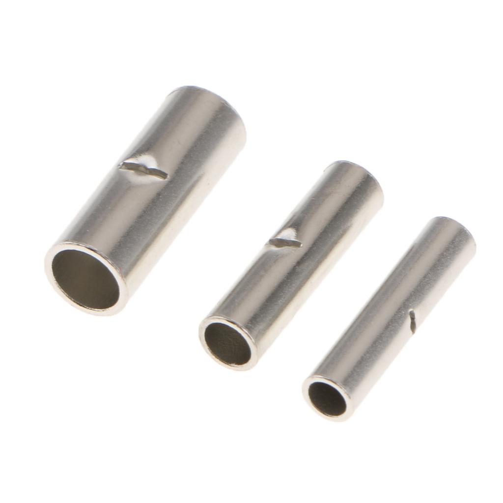 200 Pieces Non-Insulated Butt Crimp Connectors AWG 22-16 16-14 12-10