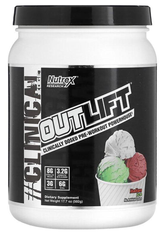 [Chính hãng] Nutrex Outlift Pre-Workout (20 liều),Tăng Sức Mạnh Sức Bền Trước Tập, Bổ Sung Citrulline, BCAA, Creatine