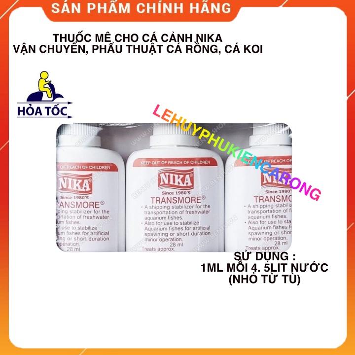 Thuốc Mê Cho Cá Cảnh Nika, Vận Chuyển Cá Rồng, Cá Koi