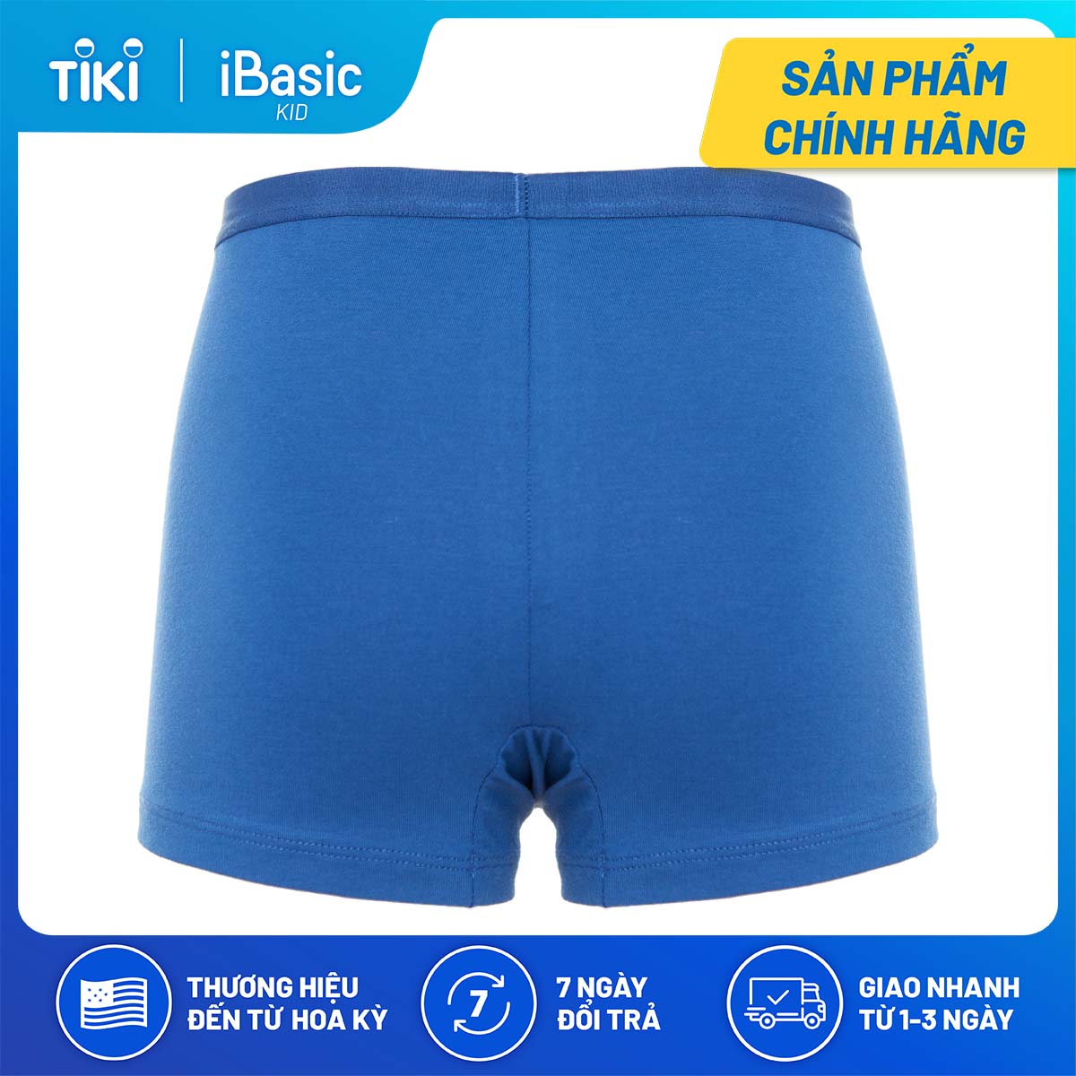 Hộp 3 quần lót bé trai phom boxer in hình iBasic PANB027