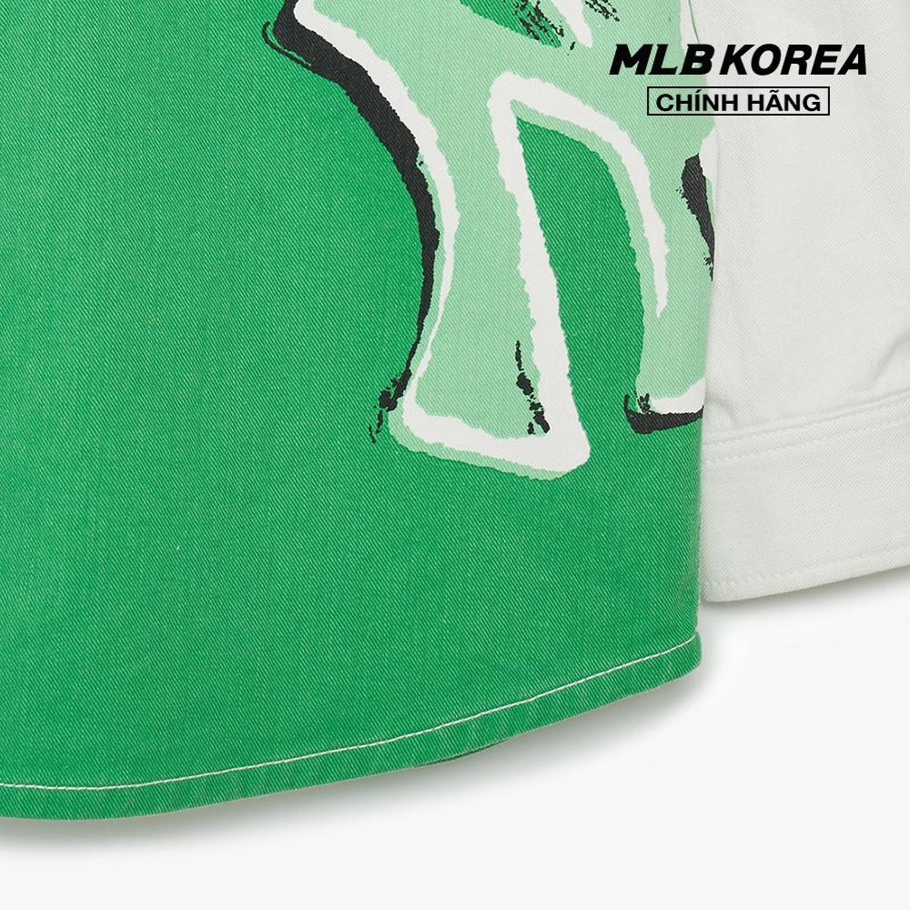 MLB - Áo sơ mi denim unisex tay dài Pop Art Graphic 3ADRL0131