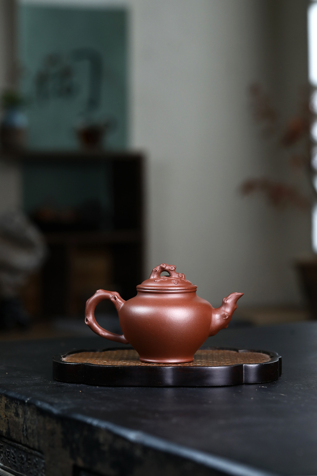 Ấm Báo Xuân Hoa Mai 130ml – NN Lưu Đào – Nguyên Khoáng Tử Nê – TS426