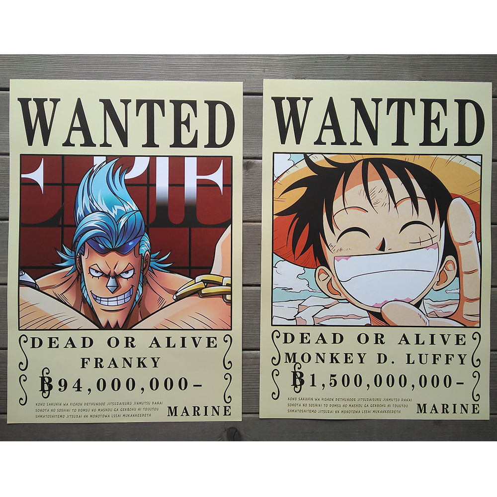 bộ 8 tấm poster anime one piece