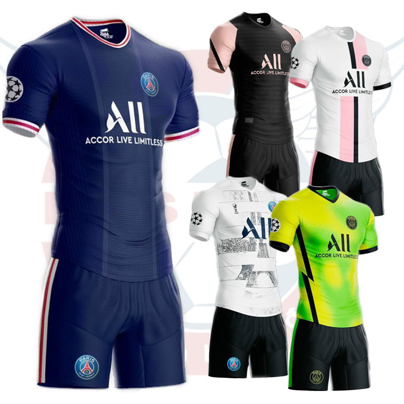 Bộ quần áo bóng đá câu lạc bộ Paris Saint Germain 2021 - Áo bóng đá CLB giải vô địch Pháp - Bộ đồ bóng đá đẹp
