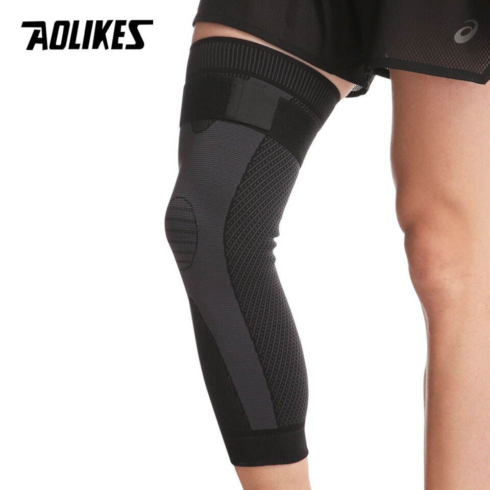 Bộ 2 bó gối thể thao loại dài AOLIKES A-7815-2 Elastic compression sports knee pads