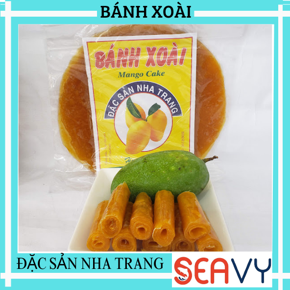 Đặc Sản Nha Trang - Bánh Xoài Nha Trang Nguyên Chất Vị Chua Ngọt Tự Nhiên, Seavy Gói 200g