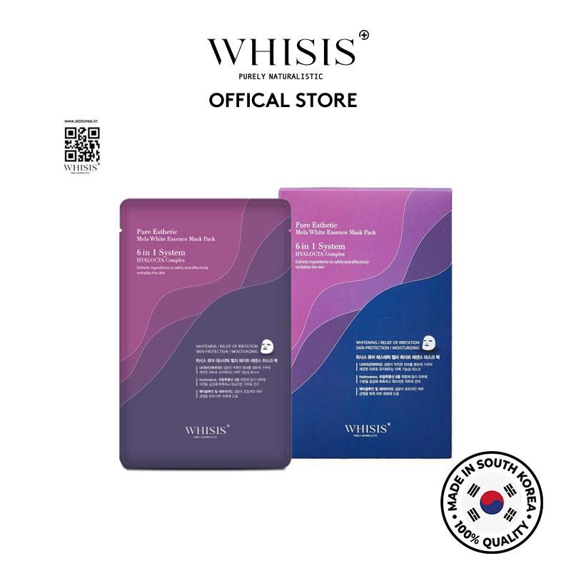 Mặt nạ dưỡng trắng da cao cấp WHISIS Pure Esthetic Mela White Essence Mask Pack