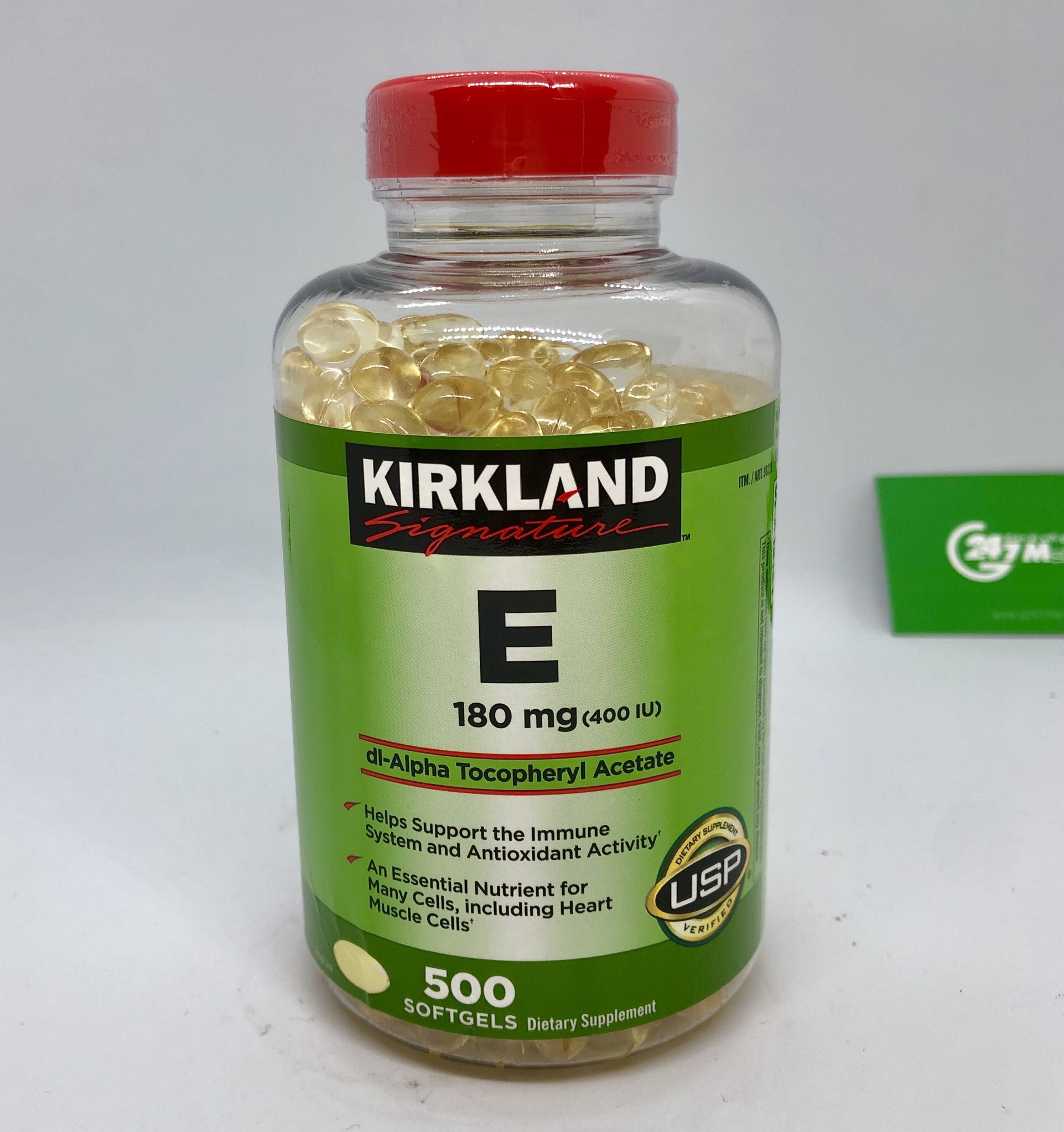 Thực phẩm bổ sung Vitamin E Thiên Nhiên 400 I.U Kirkland Signature 500 Viên Của Mỹ