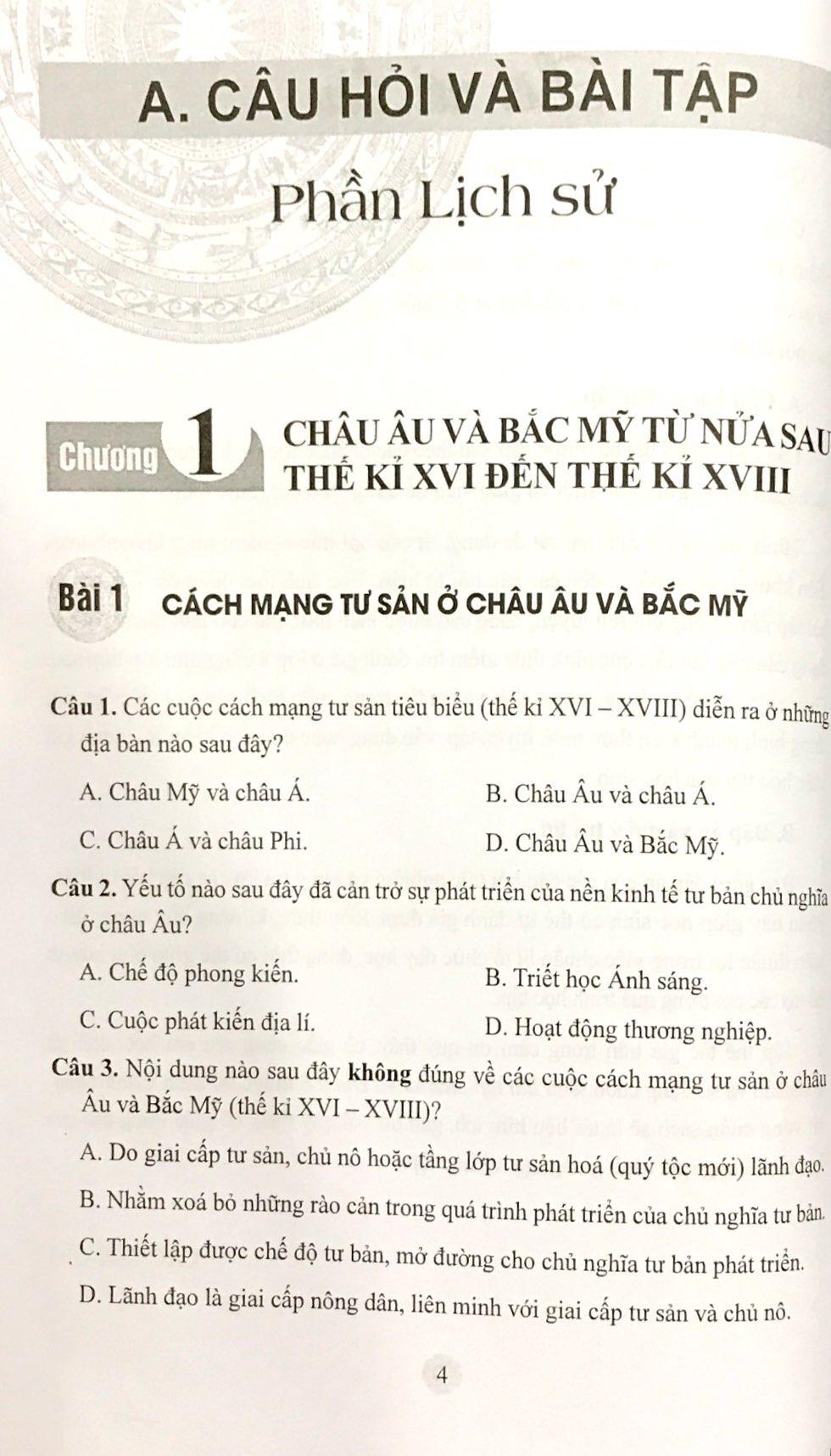 Bài Tập Lịch Sử Và Địa Lí 8 (Cánh Diều) (2023)