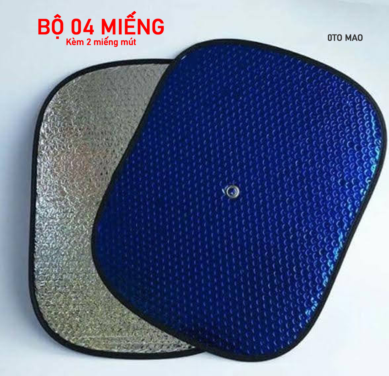 04 MIẾNG, Tấm chắn nắng ô tô, che nắng kính ô tô, cửa xe, phản quang, film che nắng ô tô, dễ dàng tháo lắp