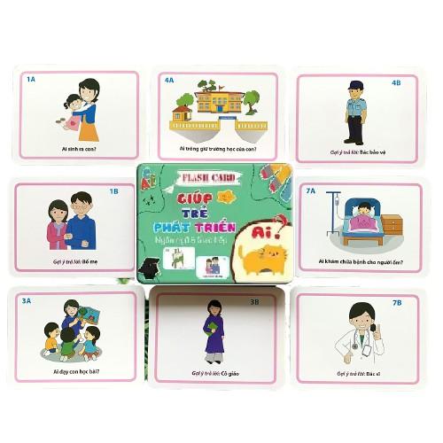 Flashcard - Thẻ học thông minh 16 chủ đề loại lớn 256 thẻ 12x16cm