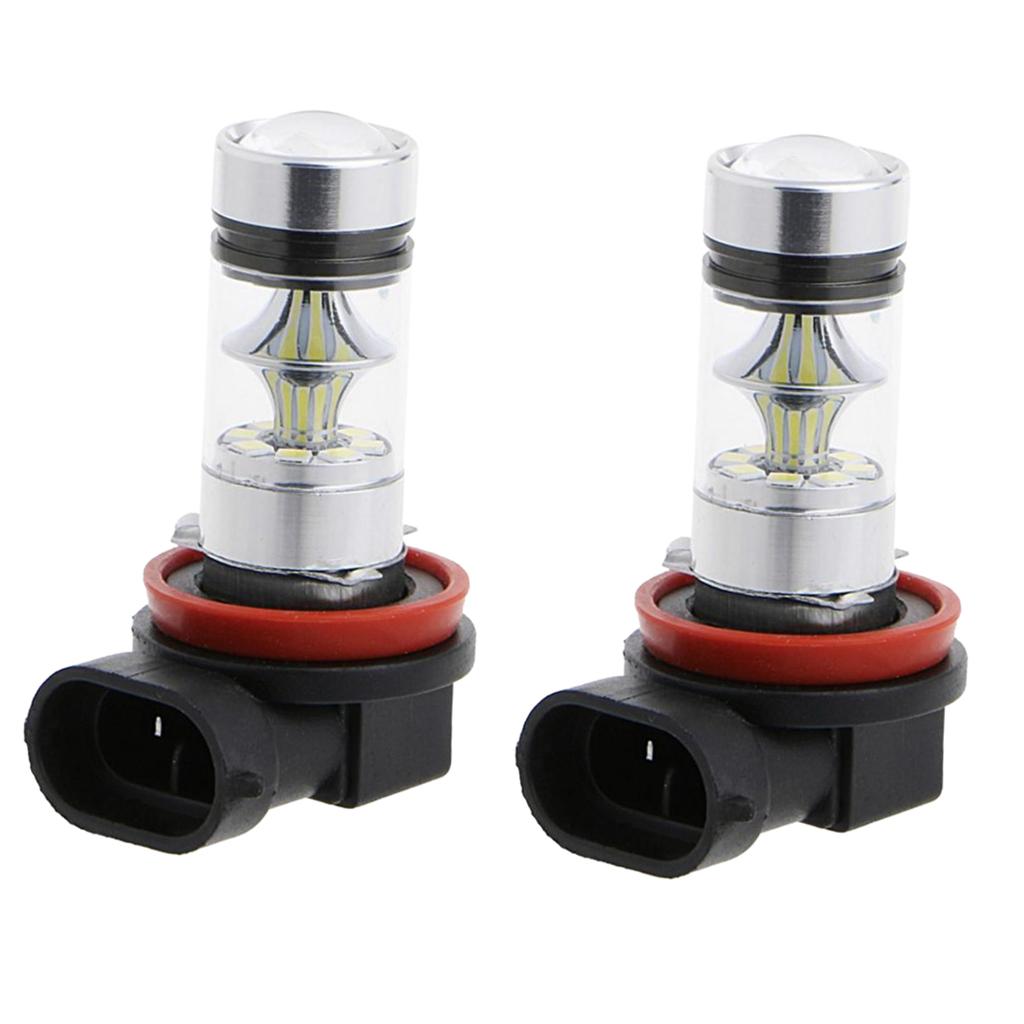 1 Pair H11 H8 H9 8000K 100W 20-SMD LED Projector Fog Driving Lights Ice Blue