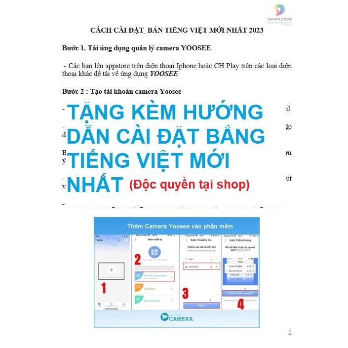 (Lỗi 1 đổi 1) Camera trong nhà Wifi YOOSEE KÉP 6.0MP Không Dây Xem 2 Màn Hình Cùng Lúc Xoay 360 Độ, , Hỗ Trợ Đàm Thoại 2 Chiều - Hàng nhập khẩu