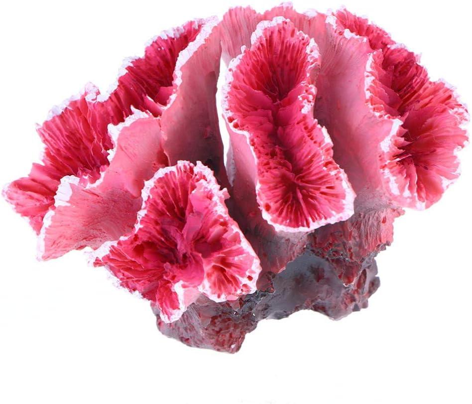 Mô Phỏng Nhân Tạo Bể Cá San Hô Thực Vật Dưới Nước Trang Trí Bể Cá Màu Đỏ