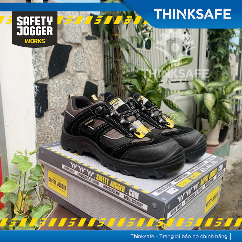 Giày bảo hộ lao động Safety Jogger Jumper S3 SRC da bò lộn, chống đinh, chống trượt, ngăn tích điện - Thinksafe