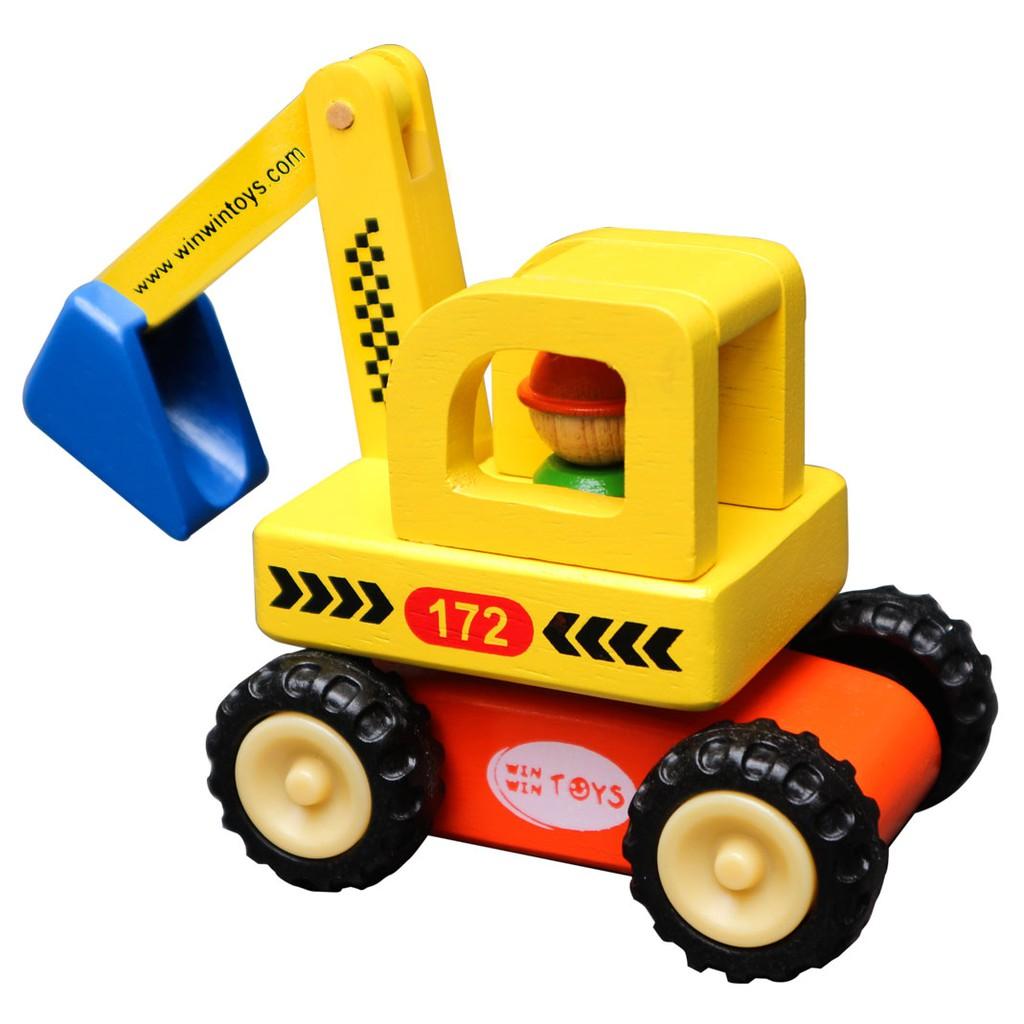 Đồ chơi xe máy xúc bằng gỗ