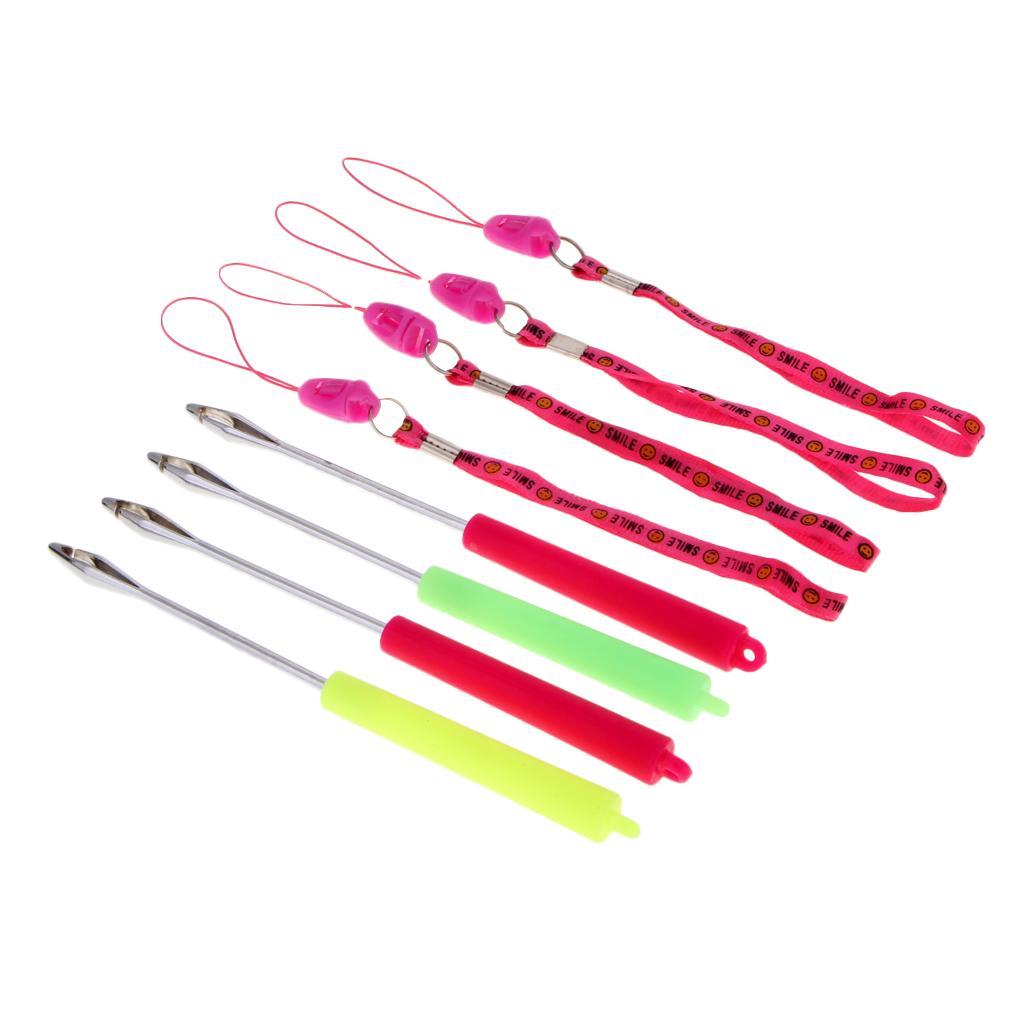 4pcs Portable Stainless Steel  Hook Removers Extractor Detacher