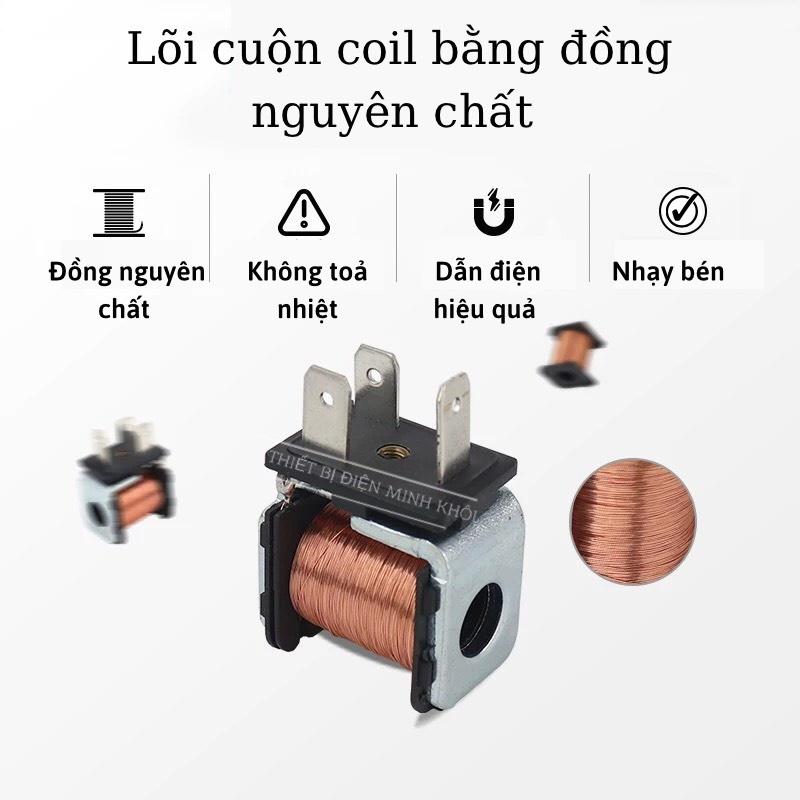 Cuộn Coil Điện Cho Van Điện Từ Khí Nén 220V, 12v,24v,110v, Cuận coil điện cho van khí nén 220V, 12v,24v,110v