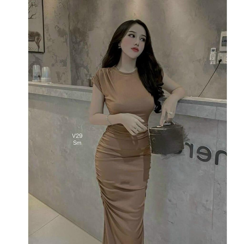 Váy đầm nữ body dáng dài ôm dáng quyến rũ HT54 AM