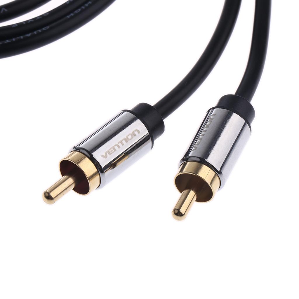 1m/1.5m/2m 3.5mm Stereo Male To 2 RCA Dual Audio Male Adapter Speaker Cable