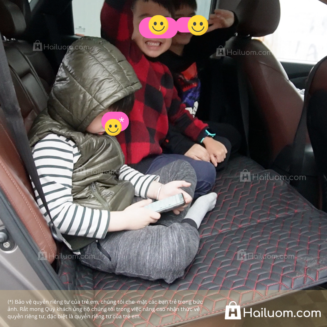 Đệm Nằm ô tô KIA CARENS - Thiết kế 4 Khay Dọc Trợ Lực - Đệm không bơm như đệm hơi ô tô