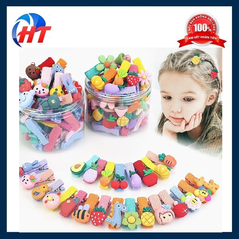 HŨ 20 KẸP TÓC CANDY CHO BÉ SIÊU DỄ THƯƠNG - HT