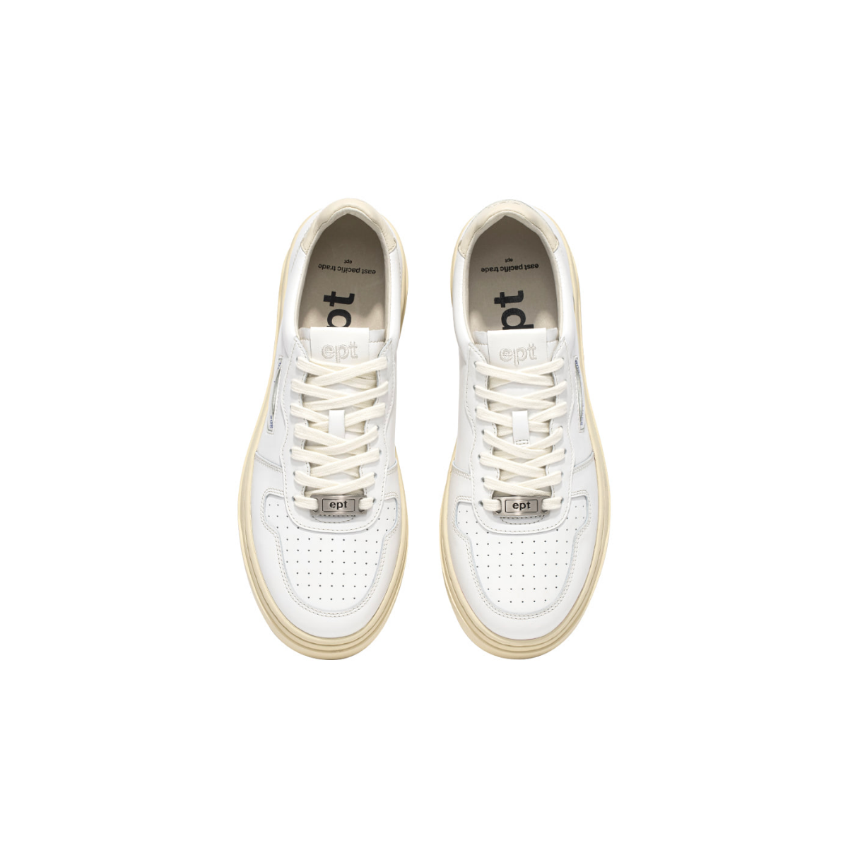 Giày thể thao nam nữ EPT -  COURT (Off White) - Màu trắng