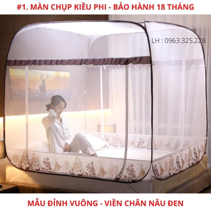 Màn chụp tự bung gấp gọn người lớn Kiều Phi - Mùng chụp tự bung chống muỗi đỉnh vuông thông minh