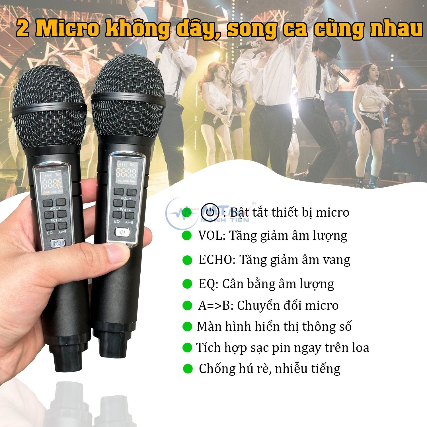 Loa Bluetooth SD317 - Nhỏ Gọn Đầy Mạnh Mẽ, Âm Thanh Chất Lượng, Đèn RGB Nhiều Màu Sắc, Tặng Kèm 2 Micro Không Dây Thông Minh Chống Nhiễu Giọng. Hàng Chính Hãng