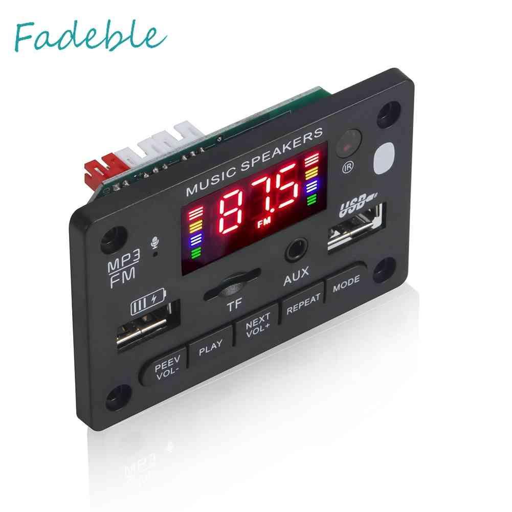 Bảng Mạch Khuếch Đại Âm Thanh Bluetooth 5.0 MP3 DC 7-24V 2x40W Chuyên Dụng Cho Xe Hơi / Nhà Cửa