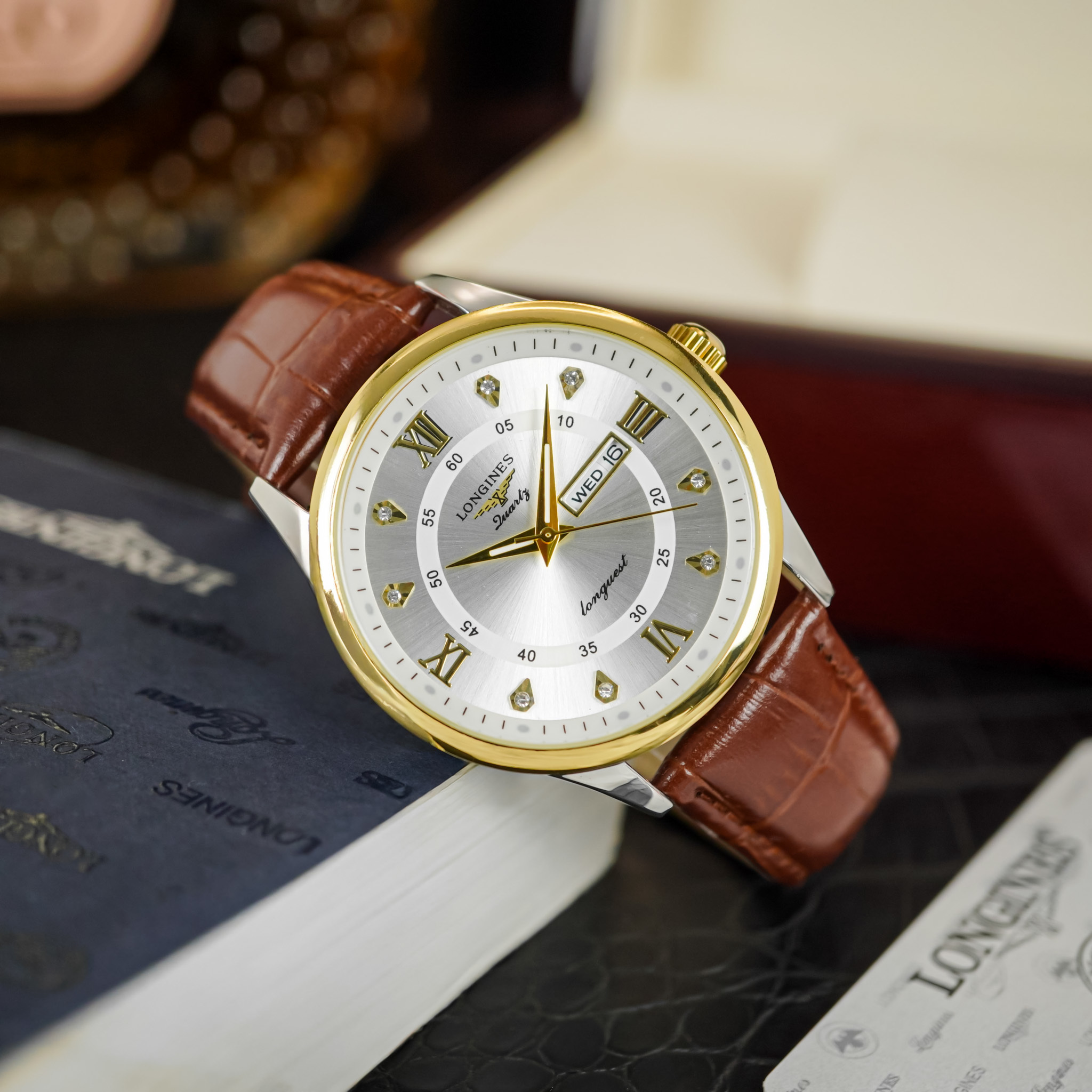 Đồng hồ đeo tay LONGINES BL41 chạy pin hàng chính hãng