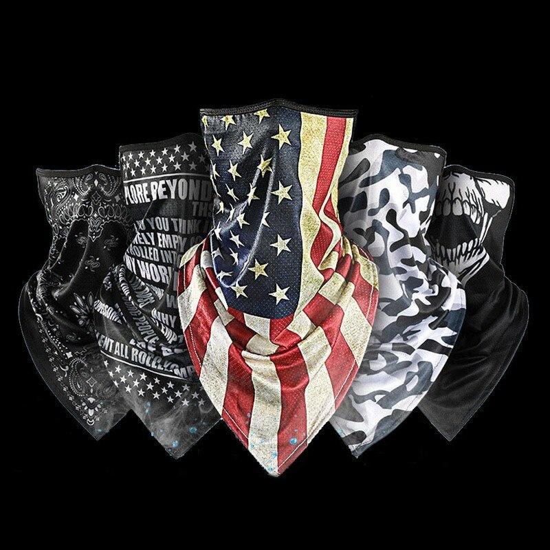 Summer Cold Ice Motorcycle Face Mask Men Skull Caps Helmet Balaclava Headwrap Bandana Face Shield Headband Running Cycling Hat