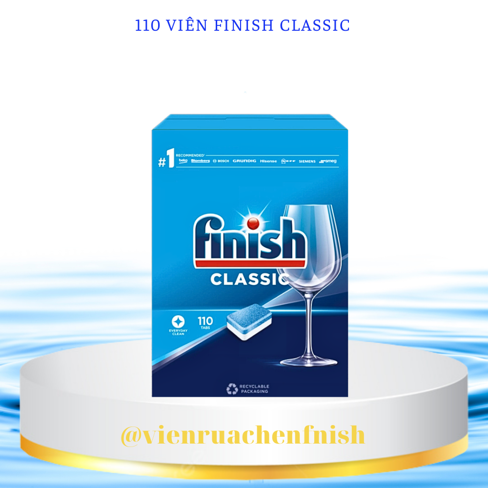viên rửa bát finish 110 tabs dùng cho máy rửa bát