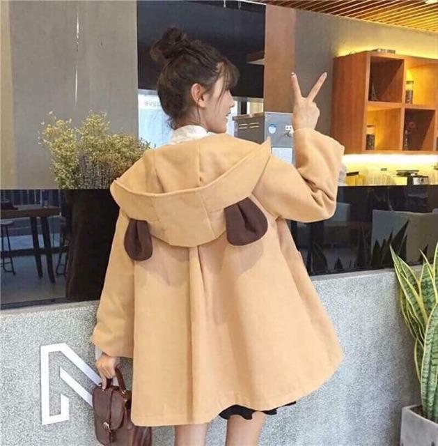 Áo Khoác Dạ Nữ Phong Cách Hàn Quốc