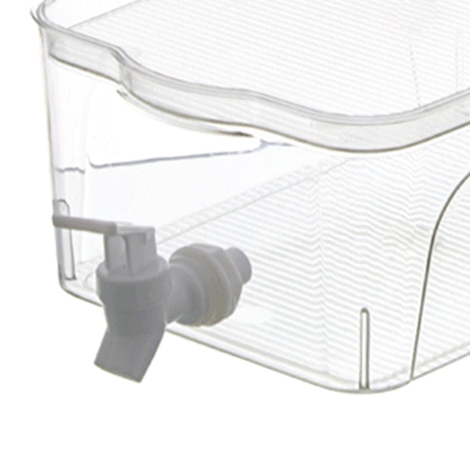 3.8L Beverage Dispenser Water Drink Bucket with Lid and Faucet Refrigerator